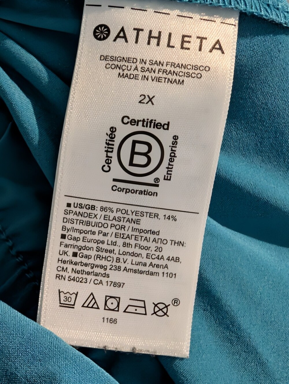 Like New! Athleta Avenue Jumpsuit, Teal - Picture 10 of 11